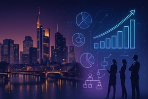 Banner Skyline FRankfurt kombiniert mit Unternehmensberatung futuristisch ohne Text-1