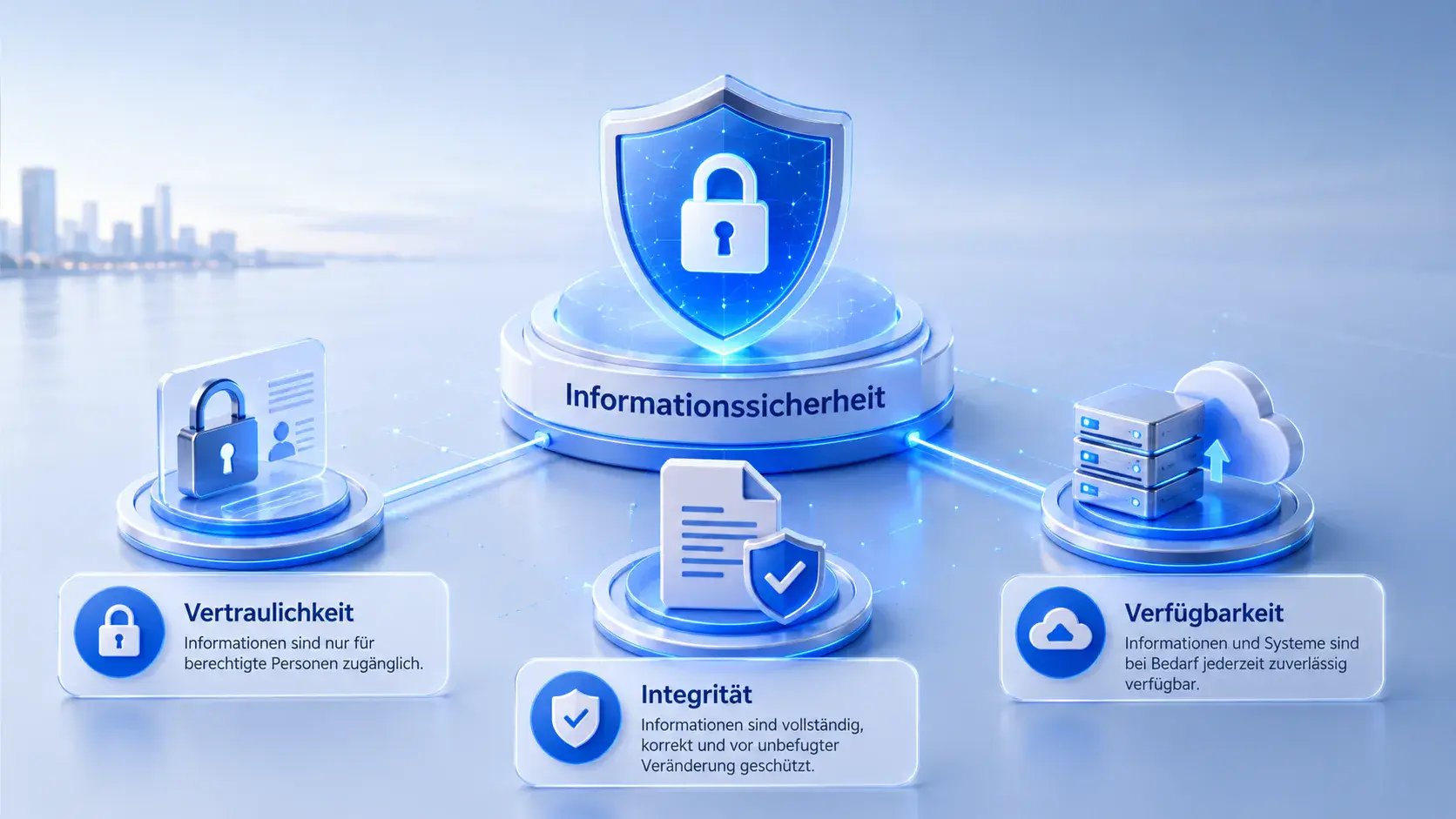 Schutzziele der Informationssicherheit: Vertraulichkeit, Integrität und Verfügbarkeit