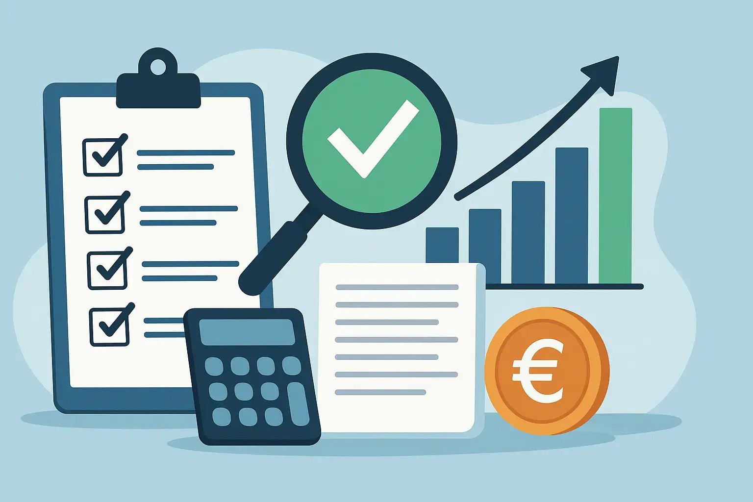 Grafische Darstellung von Zahlen und Statistiken mit einem Taschenrechner.