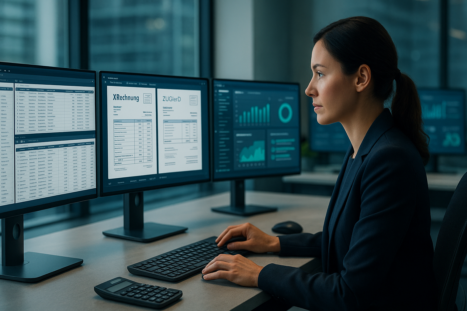 Digitale Rechnungsprozesse in Access-Datenbanken mit strukturierten E-Rechnungsformaten XRechnung und ZUGFeRD für automatisierte Finanzprozesse und Datenintegration
