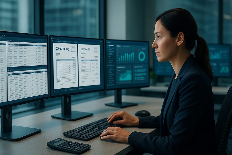 Digitale Rechnungsprozesse in Access-Datenbanken mit strukturierten E-Rechnungsformaten XRechnung und ZUGFeRD für automatisierte Finanzprozesse und Datenintegration