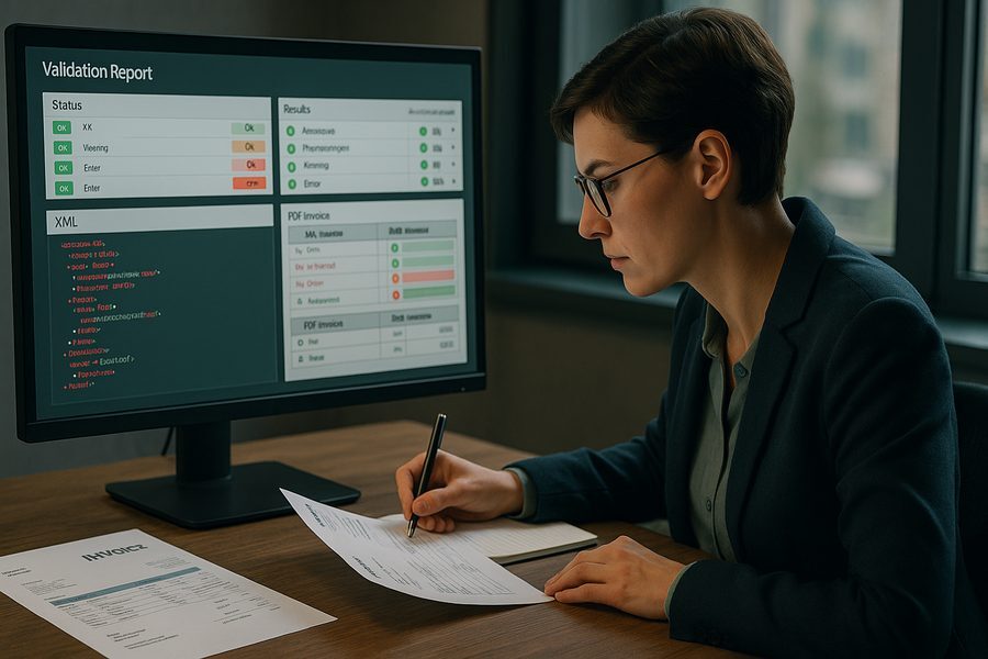 Validierung und Qualitätssicherung von E-Rechnungen in Access mit strukturierter Datenprüfung, Fehlerbehandlung und Konsistenzprüfung zwischen XML und PDF-Formaten